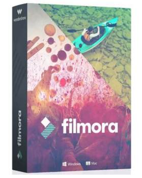 Wondershare Filmora 8 video editing software box